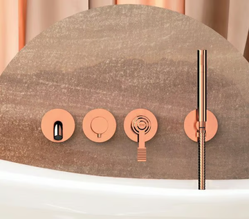 ATELIER - External bathtub mixer with hand shower by Remer Rubinetterie - view 3